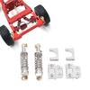 Ongwan RC Rear Shock Lightweight Aluminum Alloy RC Rear Shock Compatible with MN82 LC79 MN78 Easy Replacement Upgrade Kit Absorber, Absorber, 1/12