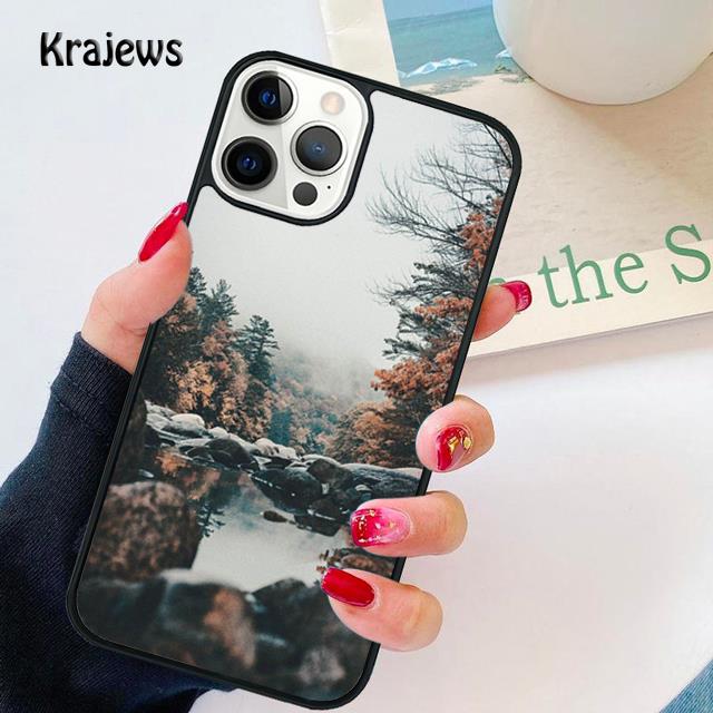 Anime Natural Landscape Soft Phone Case For iPhone 17 Air 16 15 14 Max Plus 11 12 13 Pro Max Phone Cover Fundas