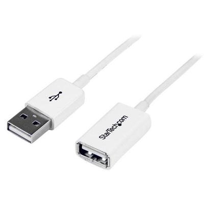 USB-Verlängerungskabel - STARTECH - 1 m - Weiß - Doppelt geschirmt - Angespritzte Stecker
