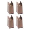 4Pieces Practical Furniture Risers 2Inch Height Adjustable Bed Leg Extenders Convenient for Small Space Daily Use