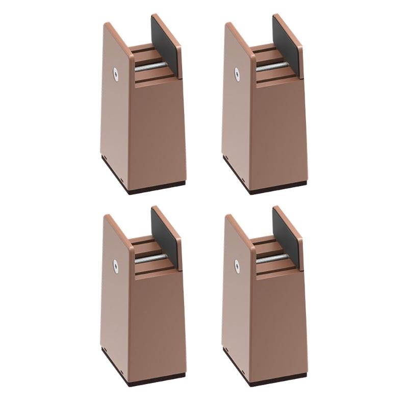 Set of 4 Sturdy Plastic Bed Risers 2Inch Thick Leg Extenders Accessory for Desk Chair Sofa Storage Solution Use