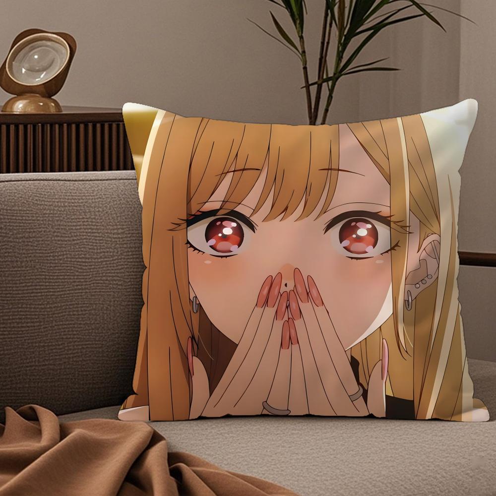 Marin Kitagawa Anime Kissenbezug Seidig Elegant Komfort Sofa Bett Unsichtbarer Reißverschluss