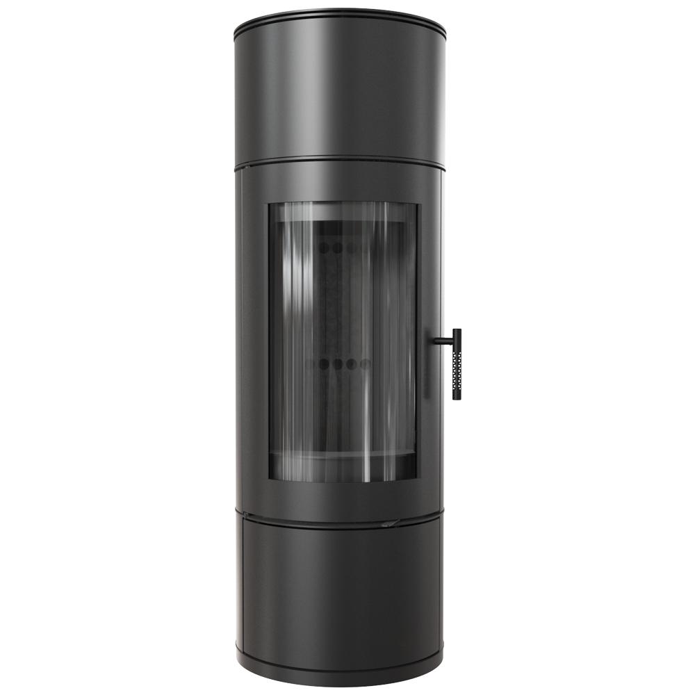 Wood Burning Steel Stove KRATKI ANTARES Ø 150 10 kW Black Thermotec Lining