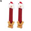 2Pcs Christmas Refrigerator Door Handle Cover Durable Washable Reusable Handle Cover for Festive Decoration