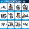 AESGOGO STEM Projects 12-in-1 Creation Solar Robot Kit,Science Experiments Toys Gifts for Kids Ages 8-12,Educational DIY Building Robotics Kit for 8