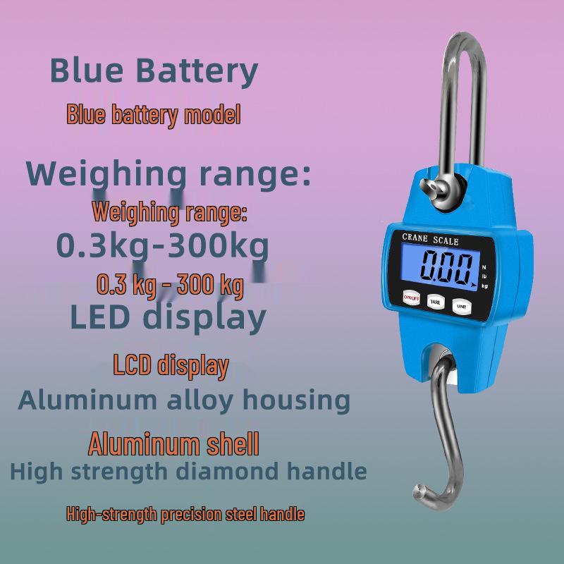 Портативные электронные крановые весы - 300 кг до 500 кг Подвесные крюковые весы Blue 300kg