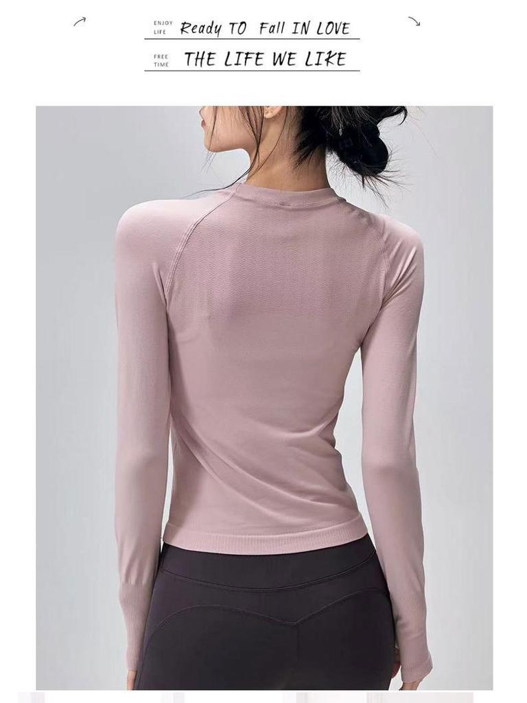 2025 Women's Slimming Breathable Quick-Dry Long Sleeve Yoga Running Top