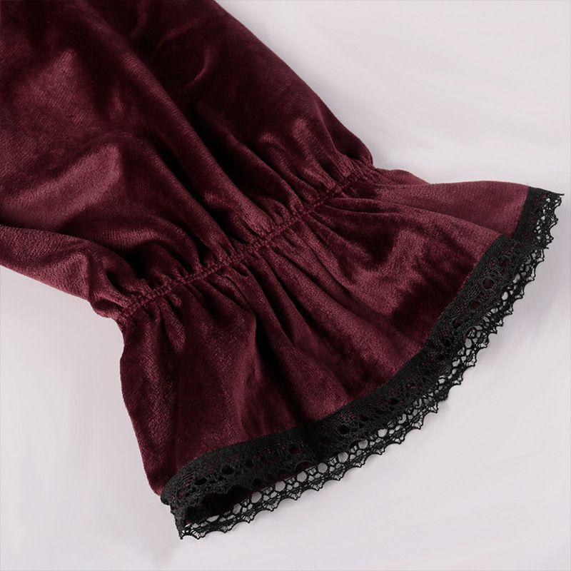 Halloween Cosplay Vintage Mittelalter Viktorianisch Herren Damen Gothic Lolita Spitze Rüsche Hemden Bluse Steampunk Pirat Vampir Kostüm Ohne Gürtel