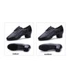 Latin Dance Shoes For Men Modern Ballroom Leather Shoes Dance Stone Pattern Square Formal Dancing Shoes Male Sneakers