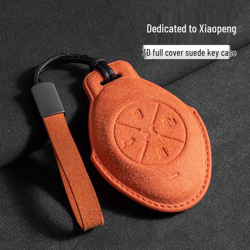 Xiaopeng P7 Key Case: Suede Protective Shell for P5, G3i, G9, P7i, G6 Models