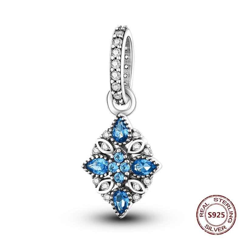 Teufelsaugen Anhänger 925 Kupfer Original Hand von Fatima Blauer Zirkon Kreuz Blaue Augen Charms Passend für Armband DIY Herstellung Zirkon Geschenk