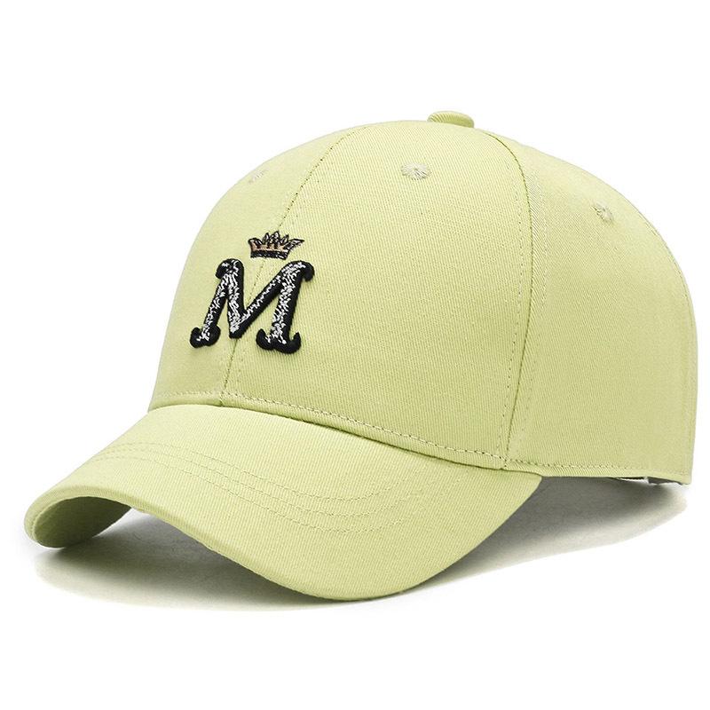 Hat M Standard Embroidered Baseball Cap Korean Fashion Simple Hat Short Brim Sun Hat, Sunshade Sun Protection Hat Equestrian Hat Tide