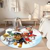 Paw Patrol Round Floor Mat Design for Entryway Dining Room Living Rooms Foyer Antislip Round Carpet Decorate Offices Gift for Festivals