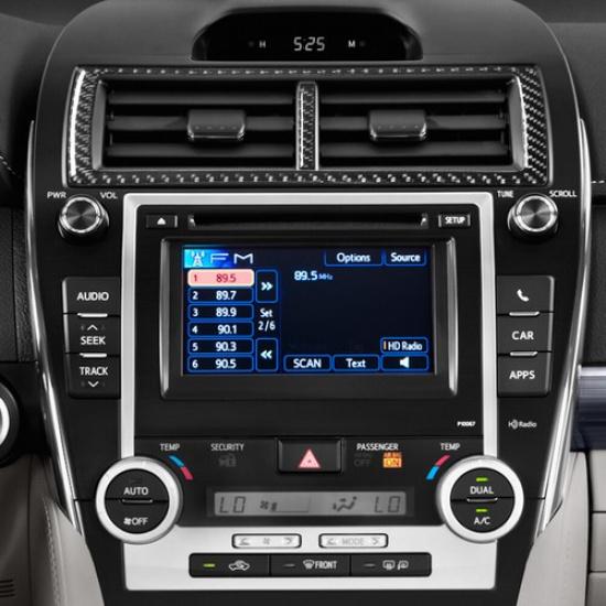 Carbon Fiber Interior Center Air Vent Outlet Cover Trim For Toyota Camry 2012-14