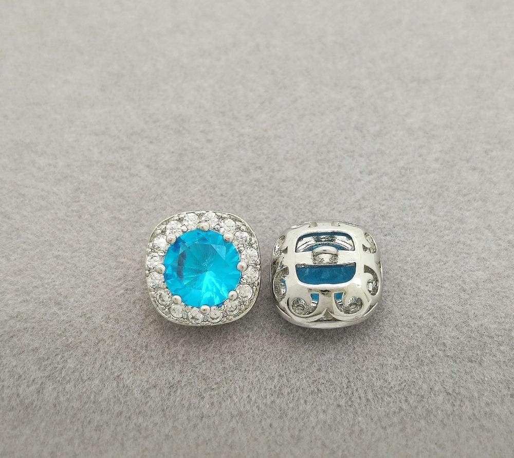 5pc small crystal buttons for sewing Cubic zirconia button for clothing DIY Decorative CZ buttons jewelry for shirts