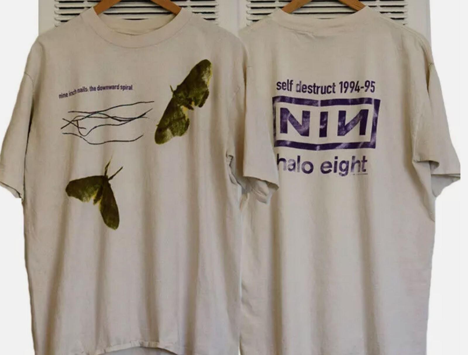 Nine Inch Nails The Downward Spiral альбом 1994 года. Двусторонняя песочная футболка XXL