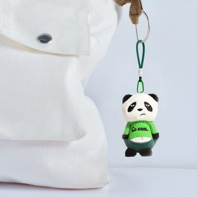 Kawaii Plush Pendant Cute Animal Keychain Soft Fluffy Tsundere Emoticon Bag Charm for Backpack Purse