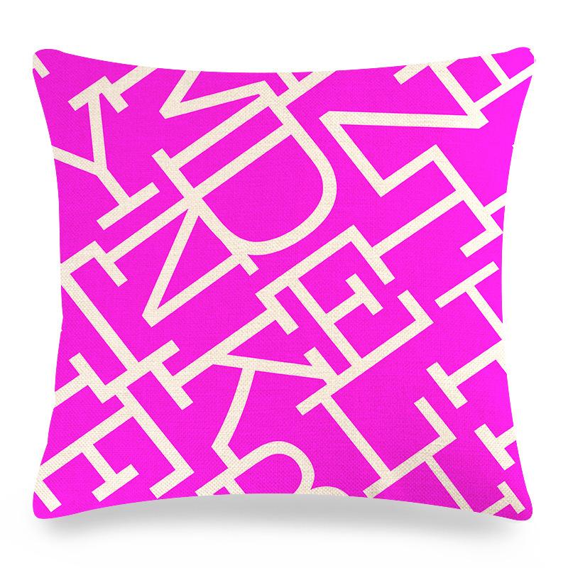 Home Decor Colorful Patterns Decorative Digital Print Pattern Cushion Cover Suitable for Sofa Bedroom Car Pillow Cover
