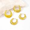 European Luxury 18K Gold-Plated Titanium Steel Earrings