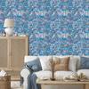 Iridescent glitter wallpaper in blue, turquoise and light gray 50x1000