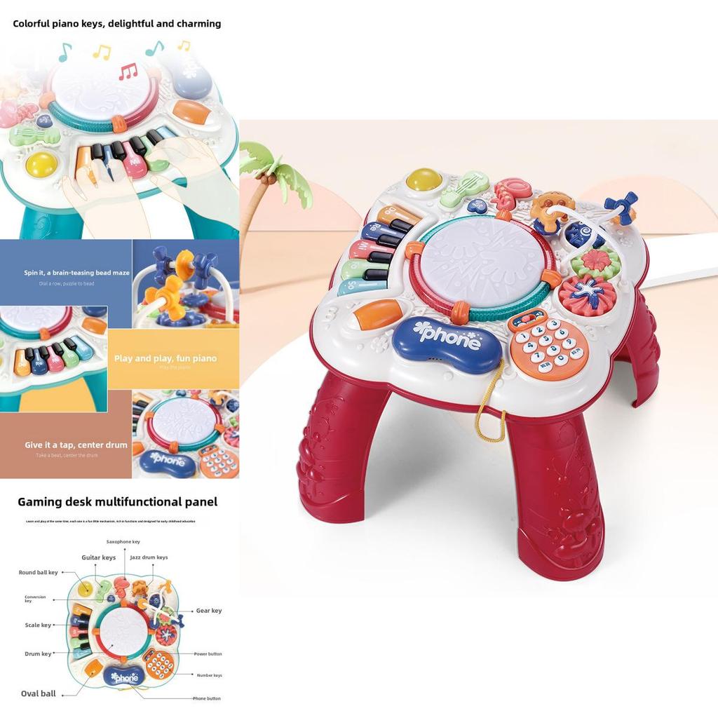 Educational Toddler Play Table With Musical Features For Early Development