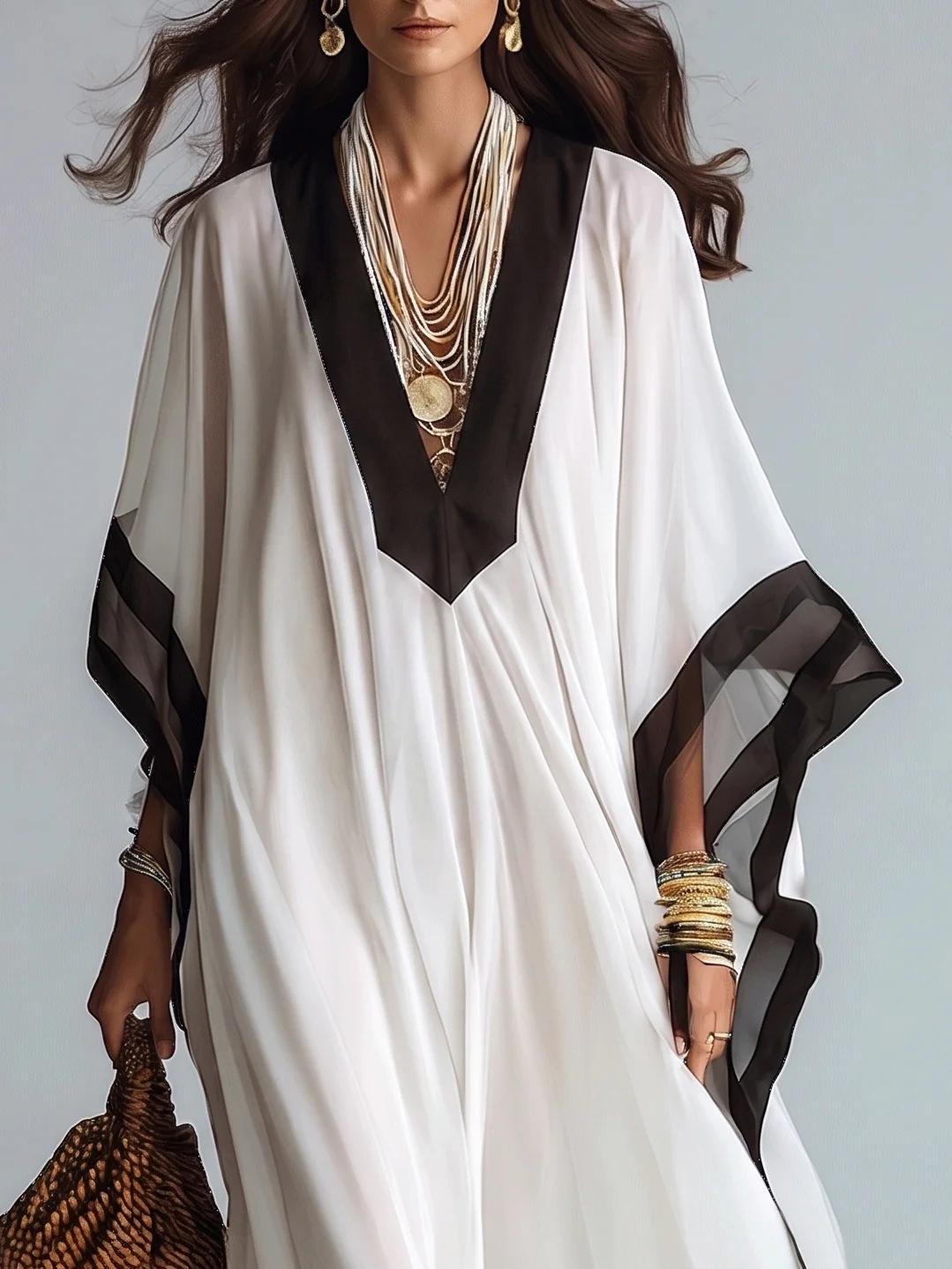French black and white contrasting color