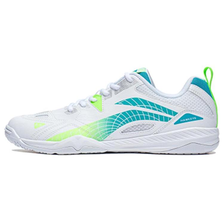 New LiNing Hawkeye 2.0 Cushioning Low Top Training Shoes Unisex White Blue APTT005-8