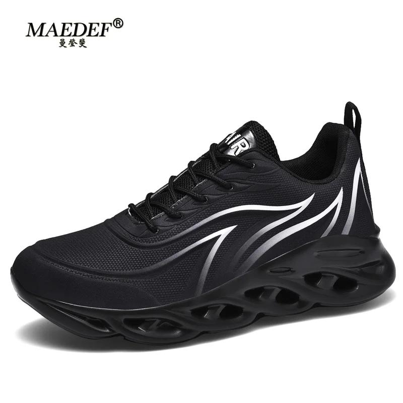 MAEDEF Men's Running Shoes Lightweight Breathable Athletic Sneakers for Men Comfortable Outdoor Jogging Non Slip Running Shoes