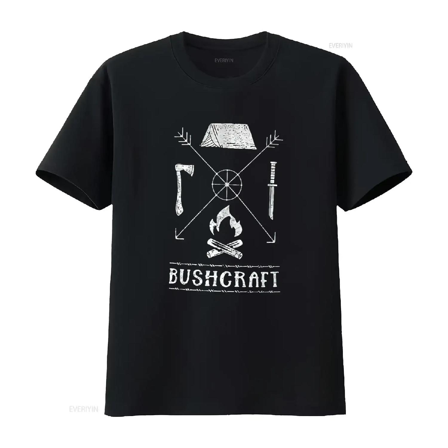 

Nature Bushcraft Outdoor Wilderness Design Womens T Shirt Black Medium vintage Washed Casual Comfortable Stylish Slightly S чёрный