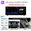 Android 14 Wireless Carplay Auto Radio For Lexus IS RC 200 250 300 350 200t 300h Multimedia Player Navigation GPS DSP