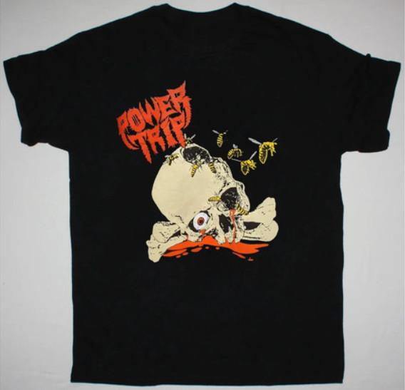 Unique Power Trip Hammer Skull Black Unisex Music band Shirt All Size NZ332 XXXL