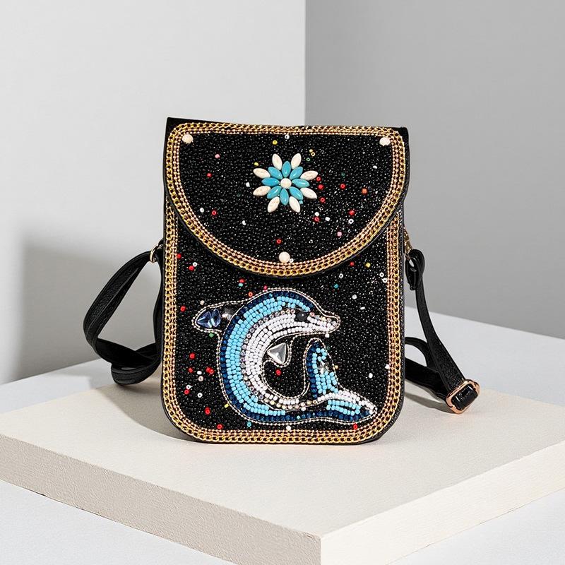 Boho Vintage Veske - Flerroms premium tekstur myk moteriktig allsidig håndlaget dusk risperler