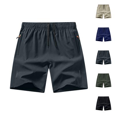 Men’s Lightweight Quick Dry Shorts with Elastic Waistband and Drawstring for Outdoor Sports and Daily Wear