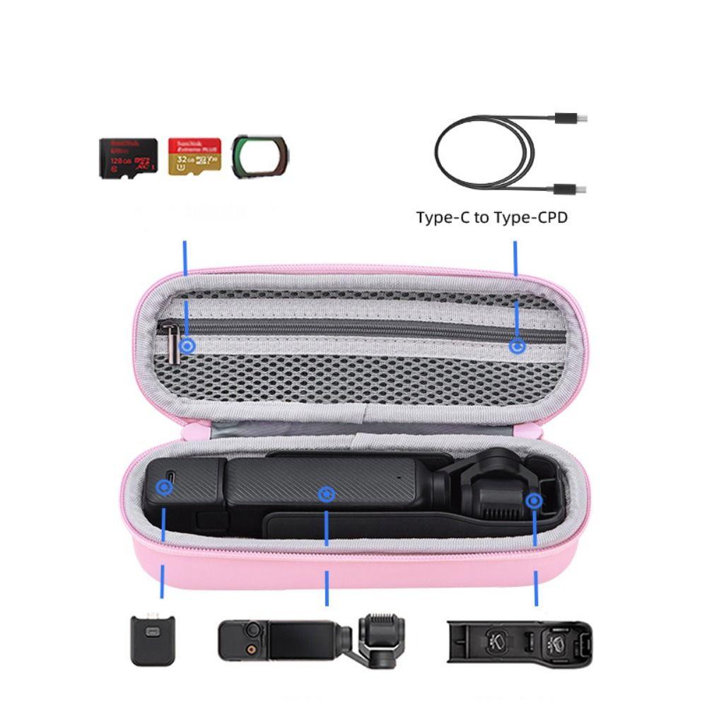 Étui de transport résistant à l'usure Boîte à coque rigide Sac de rangement portable pour caméra pour DJI OSMO Pocket 3