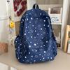 Schoolbag Korean version ins college style printed backpack female simple sweet backpack large capacity campus student lightweight schoolbag