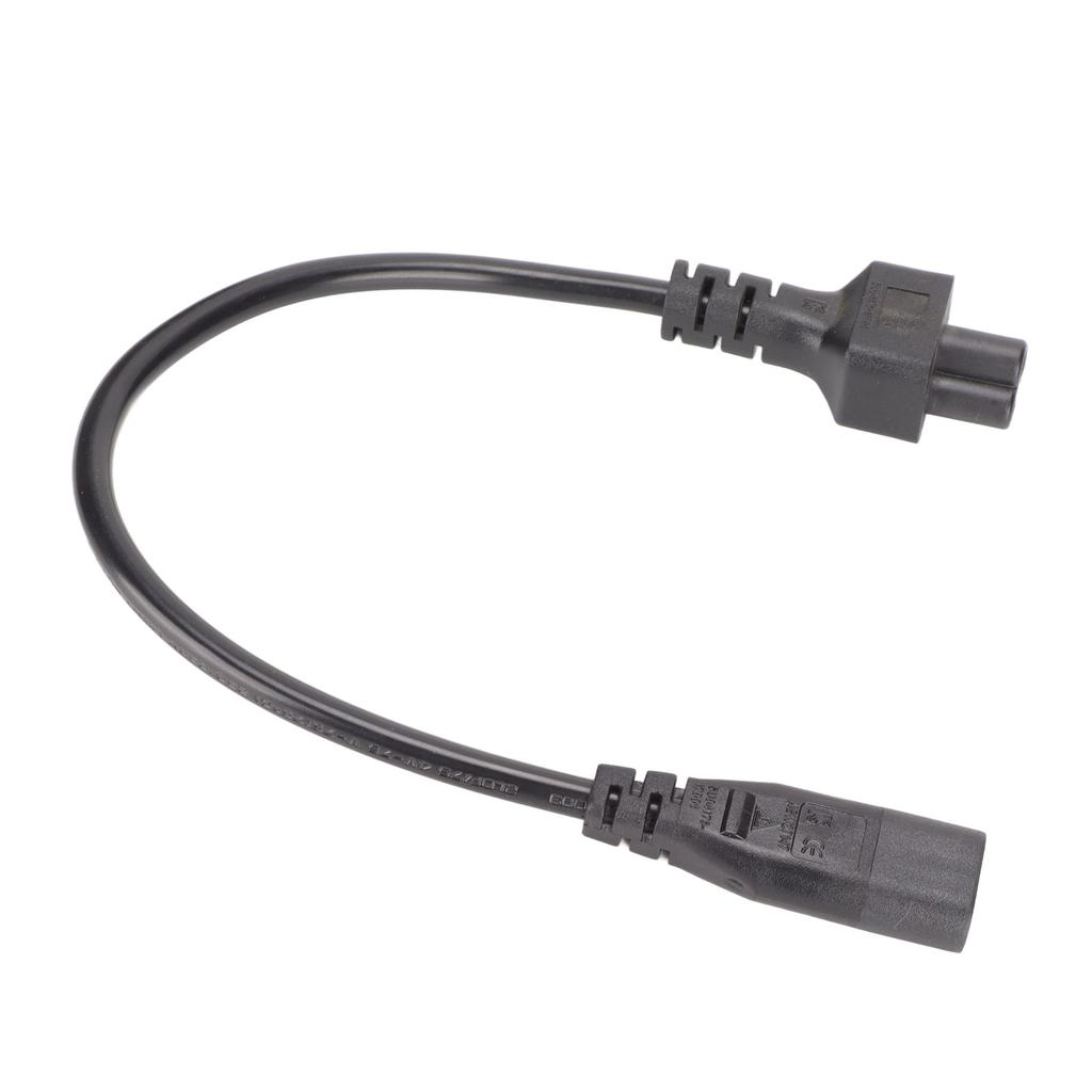 IEC320 C8 to IEC320 C5 Power Cord IEC320 C8 Male to C5 Female Cable Adapter for 3 Prong Laptop Power Adapters 100‑250V