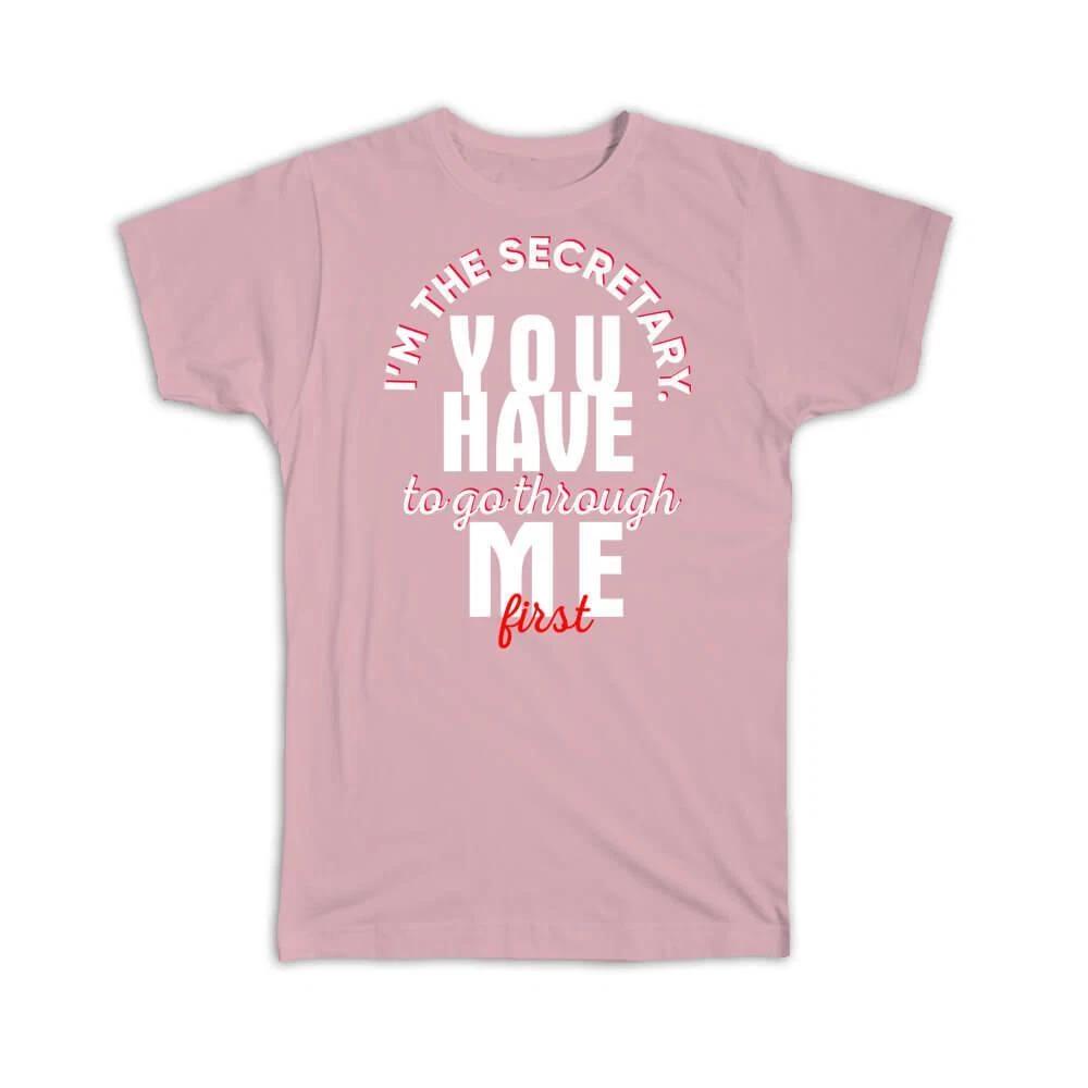 

Gift T-Shirt : For Best Secretary Humorous Funny Art Print Profession Day S