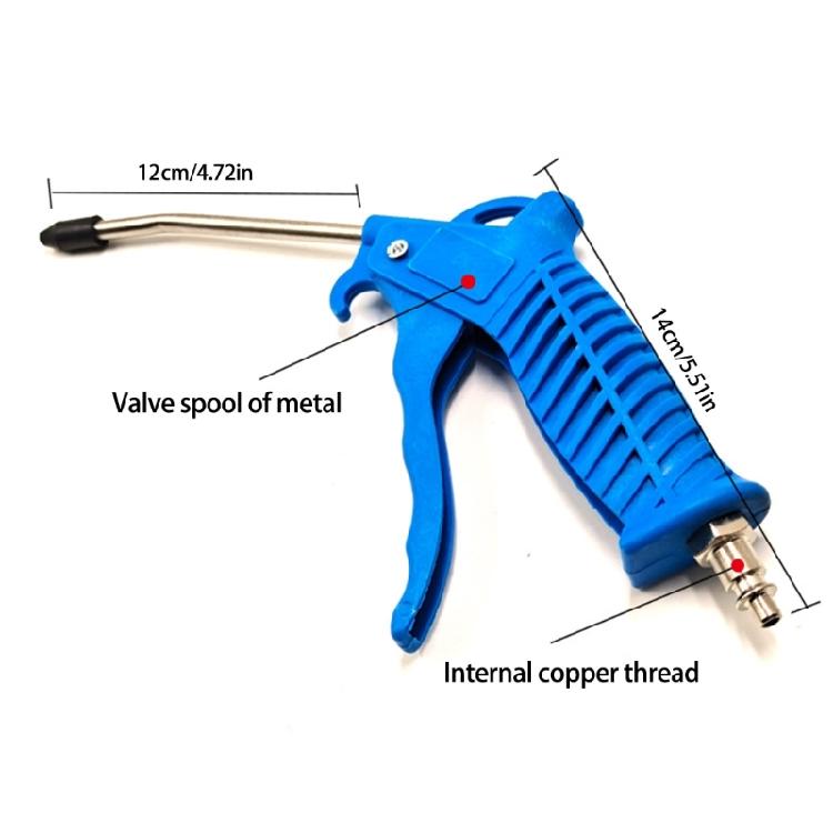 Powerful Air Blow Guns Air Flow Nozzle with 5M Spirals Hose, Pneumatic Air Compressor Accessories Blower Tool,