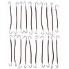 20Pcs Ponytail Hooks Headband Hair Claw Hair Clips Rubber Bands Hair Braid Hair