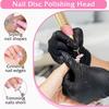 60 pieces sandpaper tray with metal nail drill 0.98 inch - Sandpaper tray nail drill replacement for pedicures and manicures