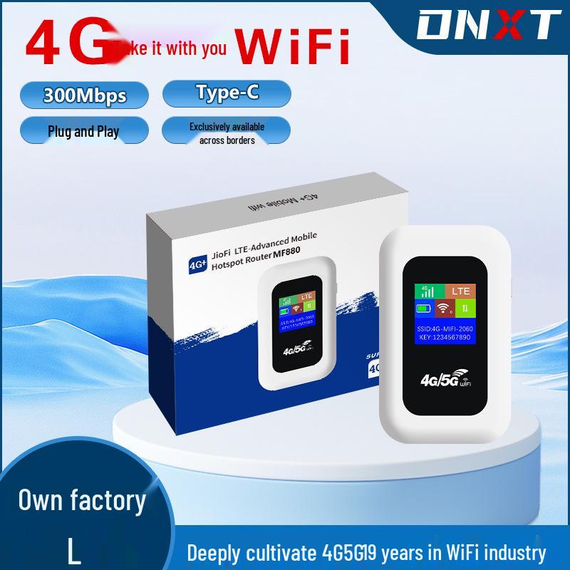 Portable 4G MiFi Router with Type-C Port