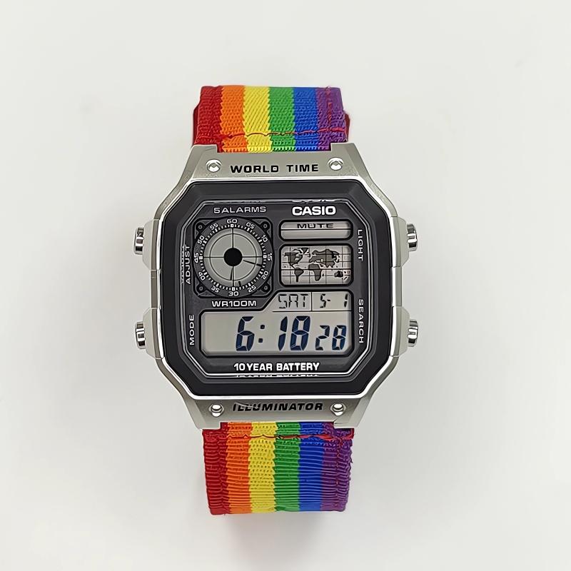 CASIO Unisex YOUTH Black Watch AE-1200WH-1A(Watch3--)