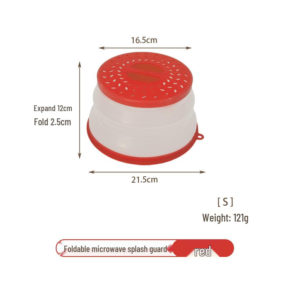 

Багатофункціональна силіконова складана кришка для мікрохвильової печі, захист від бризок