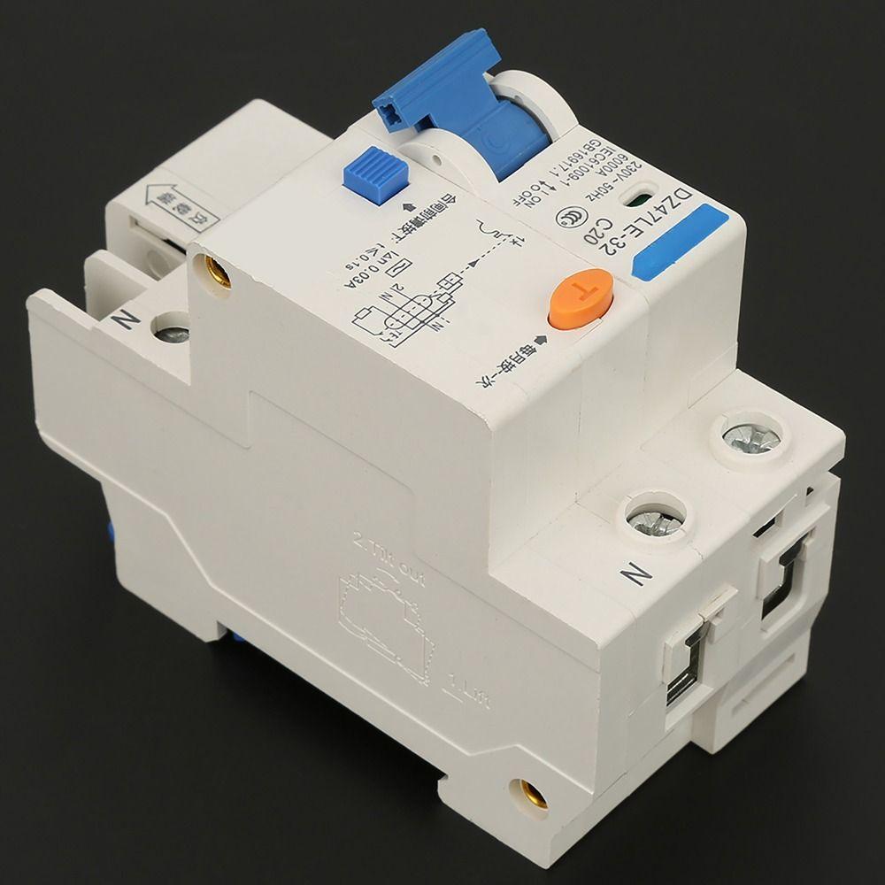 RCCB DZ47LE-32 Circuit Breaker 16A/20A/32A 230V Leakage Circuit Breaker 1P+N Earth Leakage Circuit Breaker Power Management