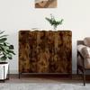 Vidaxl Cabinet, Smoked Oak, 90X34X80 Cm, Wood-Based Material