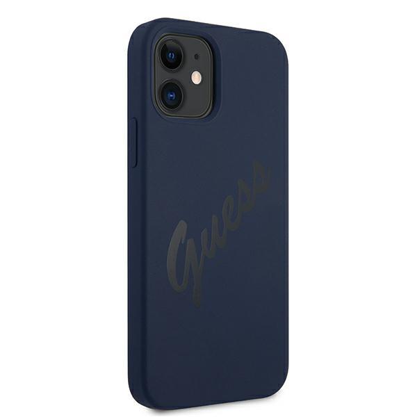 Guess Guhcp12Slsvsbl Iphone 12 Mini5,4 Niebieski/Blue Hardcase Script Vintage