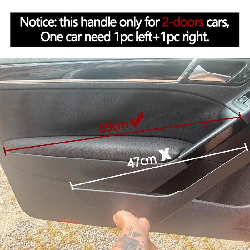 Interior do Carro Preto Puxador da Porta Esquerdo Direito Capa Externa Acabamento Para Volkswagen VW Golf 6 Duas Portas Station Wagon 2009-2013