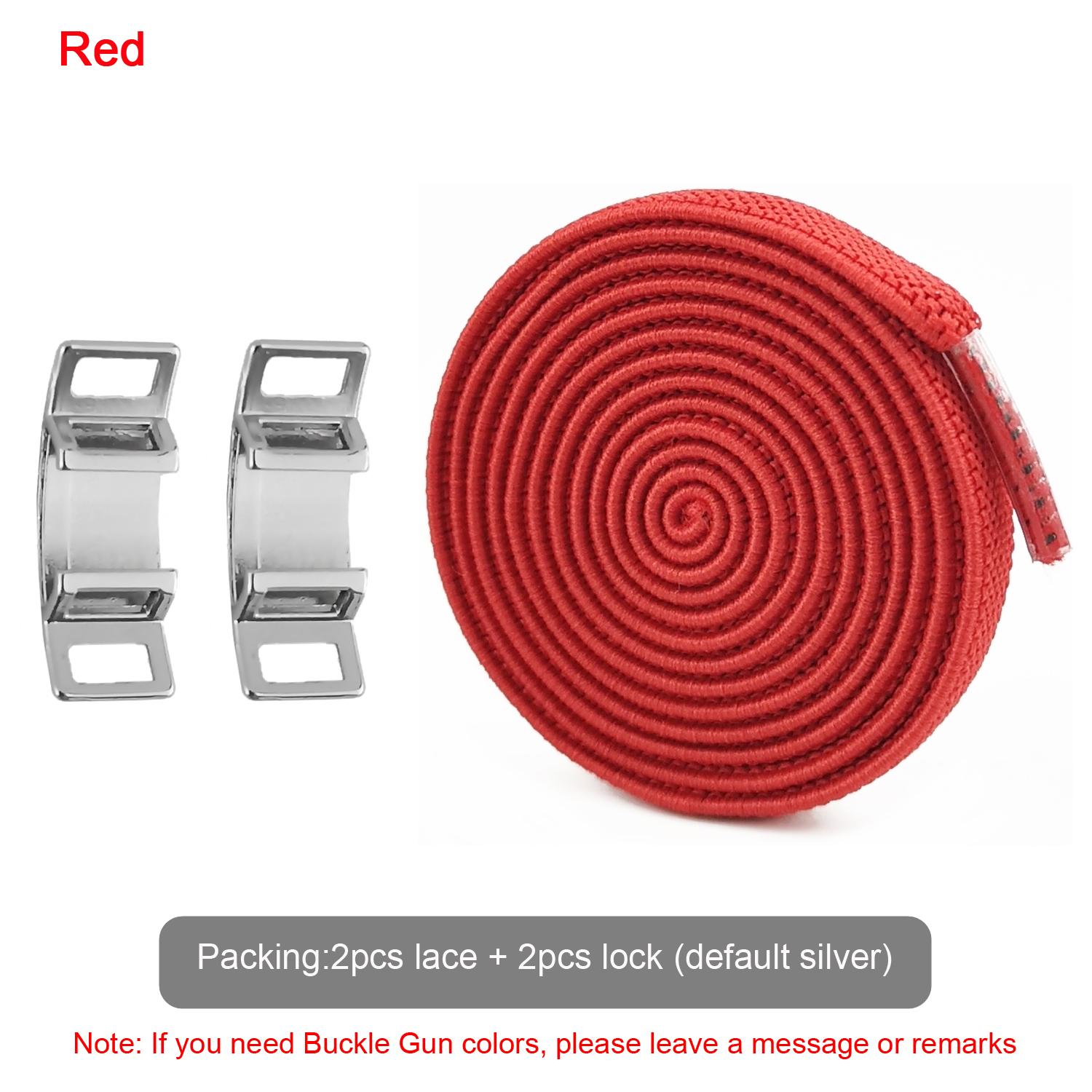 

№ 8, новые креативные эластичные шнурки без завязок, плоские шнурки для кроссовок AF1, шнурки с металлической пряжкой для женщин, мужчин, детей, взрослых, шнурки T-AF1-red