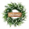 Lavender Flower Wreath Indoor Outdoor Artificial Lifelike Appearance for Fireplace Mantel