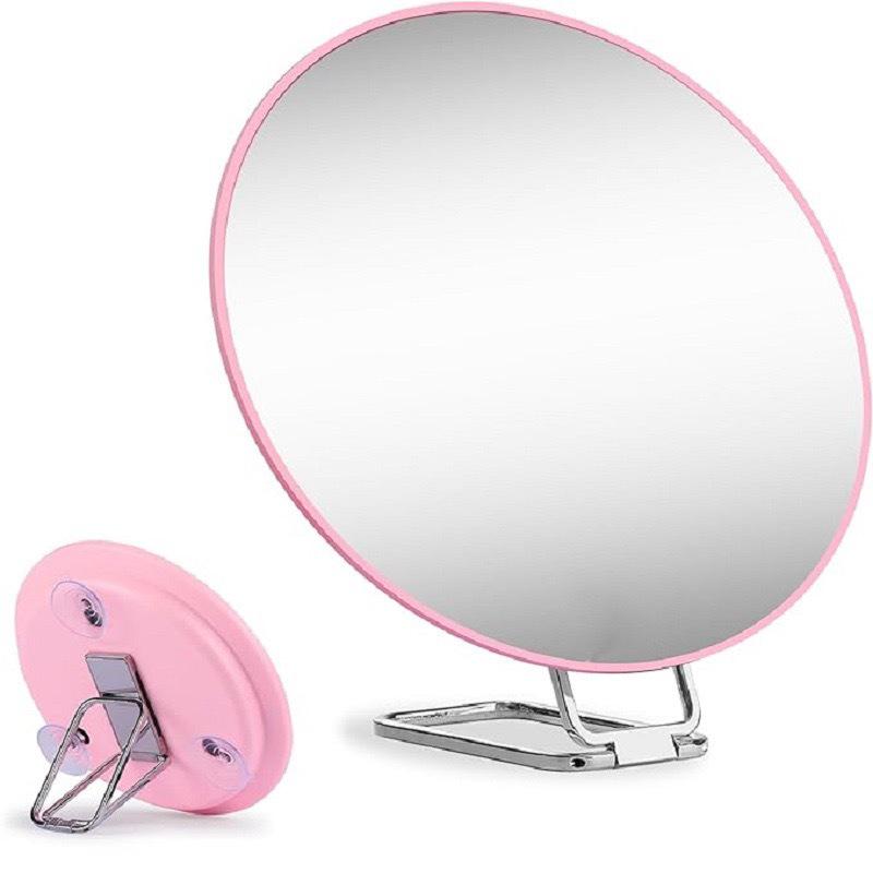 6-inch 50x Magnification Makeup Mirror with Stand, Tweezers, Suction Cup, & Blackhead/Pimple Magnifying Feature